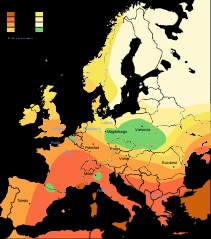Mapa de la peste negra
